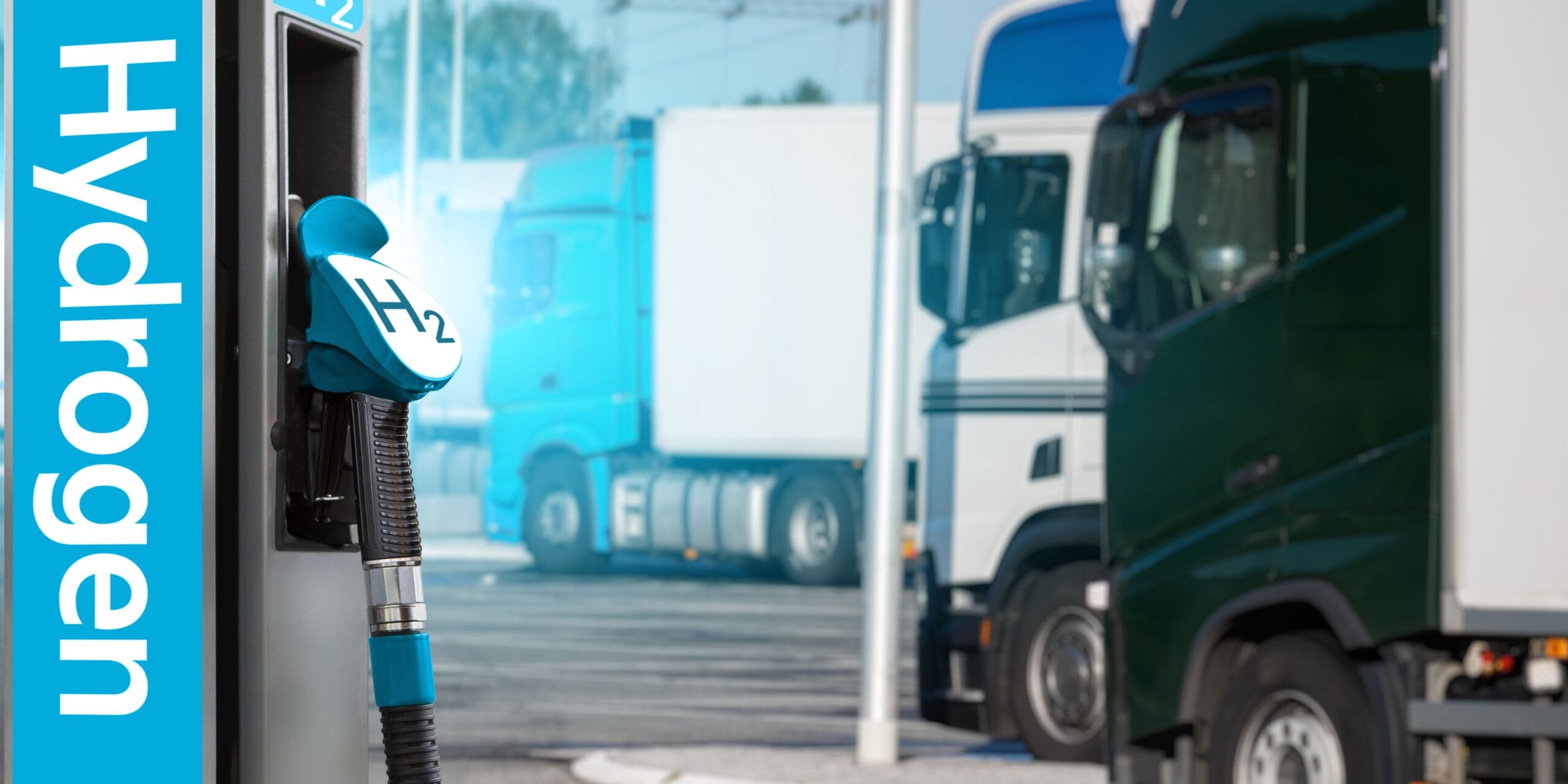 ciężarówka i hydrogen h2 wodór